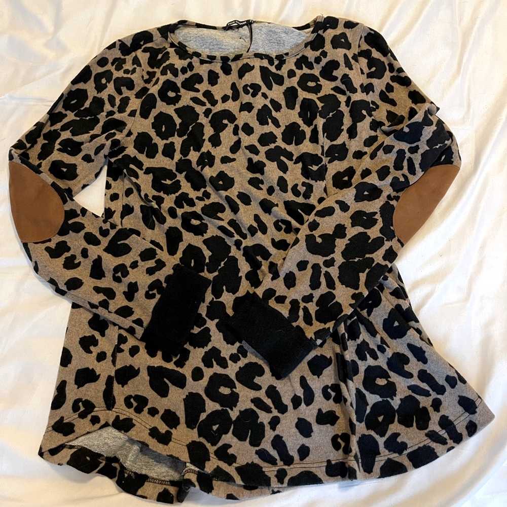 Cheetah print sweater. Worn maybe once